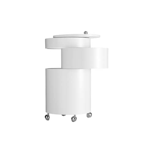Chariot Barboy bois blanc / Panton 1963 - Verpan - Blanc - Bois