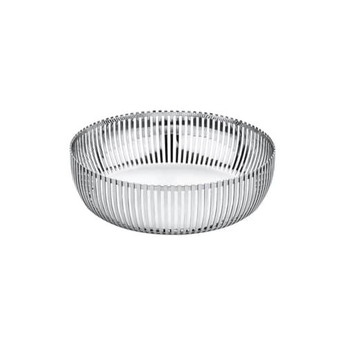 Corbeille PCH02 par Pierre Charpin métal / Ø 23 x H 7 cm - Alessi - Ø 23 cm - Acier brillant - Acier inoxydable poli