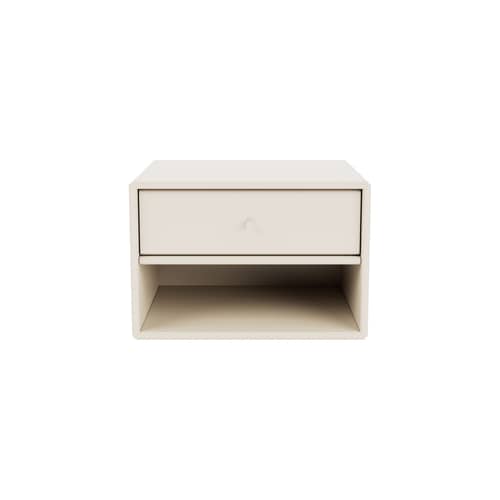 Comodino da parete Dash legno bianco / Consol - L 35,4 x P 30 x H 24 cm - MONTANA - Avena 158 - MDF laccato