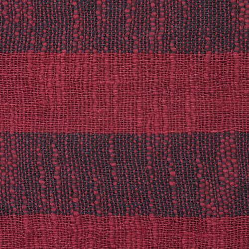 Decke Band textil rot / 160 x 200 cm - Leinen & Baumwolle - Tom Dixon - Schwarz Rot & Schwarz - Baumwolle, Leinen