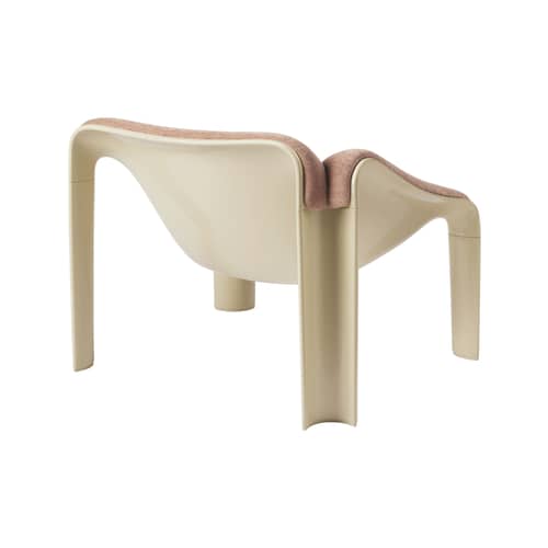 Fauteuil rembourré F300 tissu rose / Pierre Paulin, réédition 1965 - Gubi - Tissu rose / Vert pastel - HiREK, Mousse, Tissu