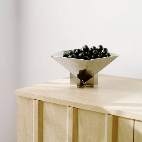 Coppa Fem metallo / Ø 23 x H 11 cm - Fatto a mano - Normann Copenhagen - Acciaio lucidato - Acciaio inossidabile lucido