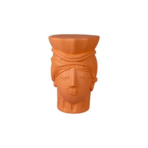 Hocker Magna Graecia - Testa di Moro Woman keramik orange - Seletti - Terracotta - Terrakotta