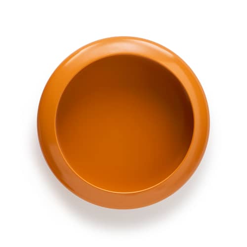 Applique d\'extérieur Oloha Medium / Lampe sans fil - Ø 30 cm - Fatboy - Orange lumineux - ABS, Aluminium thermolaqué, Silicone