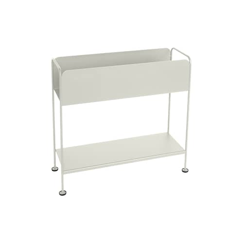 Portavaso Picolino metallo grigio / Contenitore - Metallo / L 66 x H 63 cm - Fermob - Grigio argilla - Acciaio