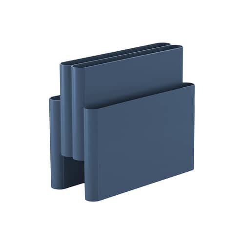 Porte-revues / Réédition 1972 - Kartell - Bleu - Technopolymère thermoplastique  recyclé