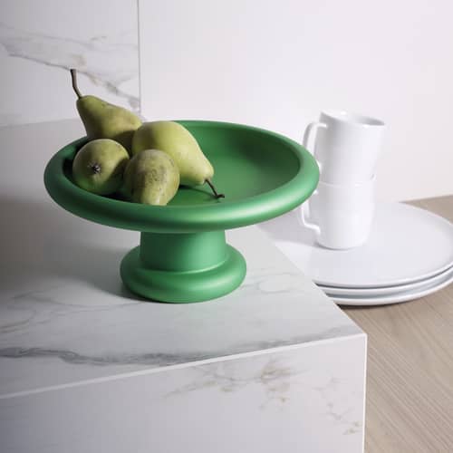 Présentoir à gâteau Discolo métal vert / Ø 26 x H 12 cm - Alessi - Vert - Aluminium anodisé