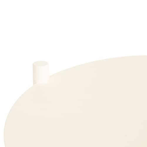 Table d\'appoint Ande métal beige / Ø 40 x H 55 cm - NOO.MA - Beige désertique - Acier recyclé