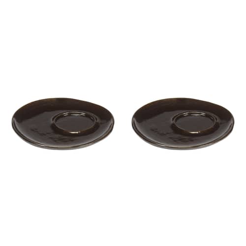 Untertasse pour tasse à espresso La Mère keramik braun / 2er-Set - Serax - Untertassen / Braun - Sandstein