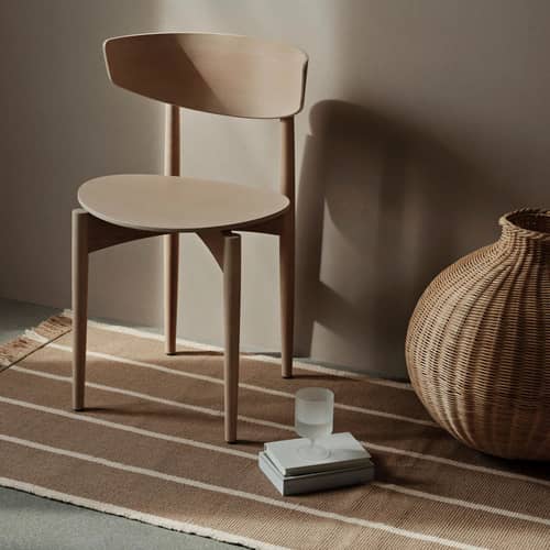 Vase Bola / 45 x 51 cm x H 50 cm - Rotin tressé main - Ferm Living - Naturel - Fer, Rotin