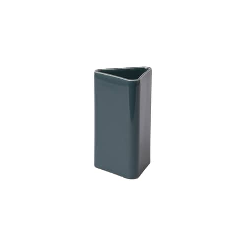 Vase Canvas Small céramique bleu / H 15 cm - Fait main / Seconde vie - raawii - Bleu paon - Céramique émaillée
