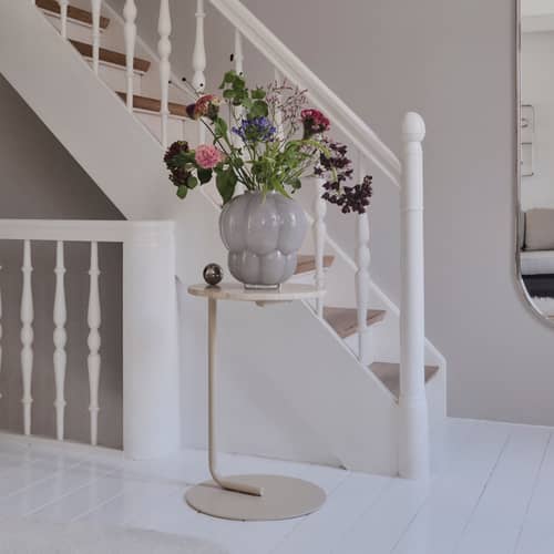 Vaso Uva vetro grigio / Ø 26 x H 28 cm - AYTM - H 28 cm / Grigio colomba - Vetro soffiato a bocca