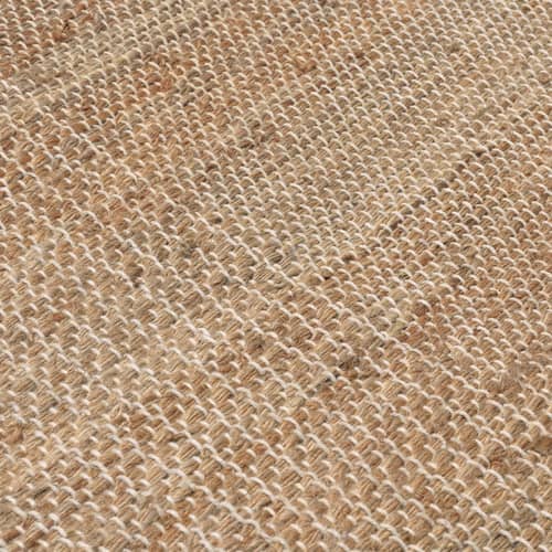 Harvest Wall tapestry textile beige / L 100 x H 165 cm - Ferm Living - Natural - Beechwood, Hessian