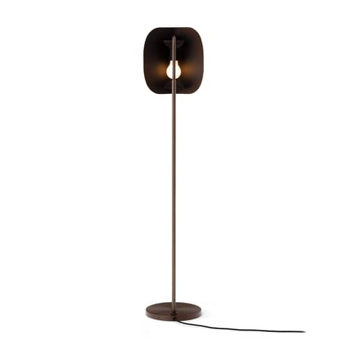 Lampada a stelo Wing metallo marrone / Orientabile - Audo Copenhagen - Bronzo - Acciaio, Alluminio