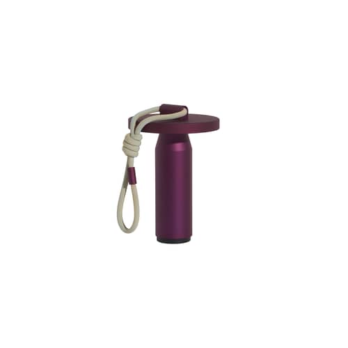 Quasar LED Wireless rechargeable outdoor lamp metal purple / H 26 cm - Petite Friture - Purple - Anodized aluminium, Polyester