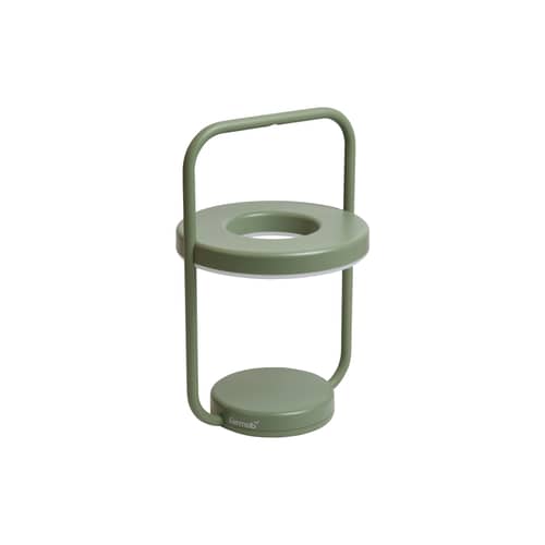 Ulli LED Wireless rechargeable outdoor lamp metal green / H 29.5 cm - Fermob - Cactus (monochrome) - ABS, Aluminium, Polycarbonate
