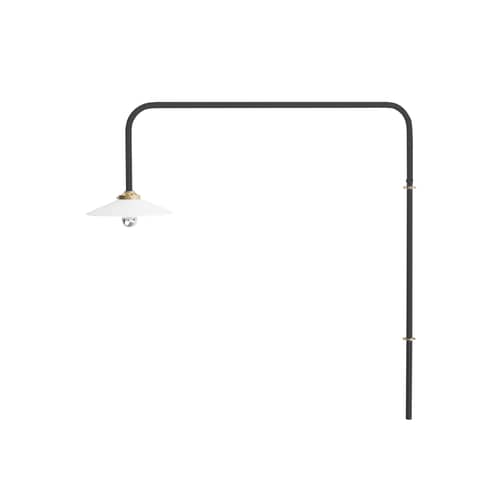Applique con presa Hanging Lamp n°5 metallo nero / H 100 x L 90 cm - valerie objects - Nero - Acciaio, Vetro