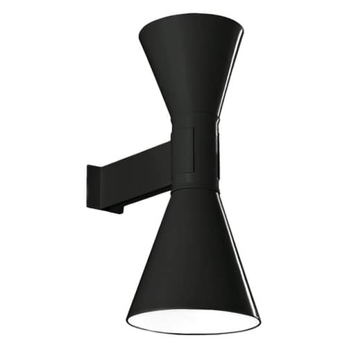 Applique de Marseille MINI by Le Corbusier métal noir / Réédition 1954 - Nemo - Noir mat - Aluminium