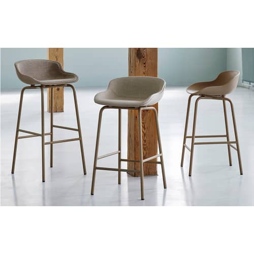 Barhocker Hyg plastikmaterial beige / H 65 cm - Polypropylen - Normann Copenhagen - Sandfarben - Polypropylen, Stahl