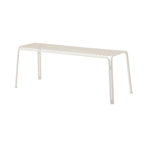 Thorvald SC112 Bench metal white / L 125 cm - &tradition - Ivory - Powder coated steel
