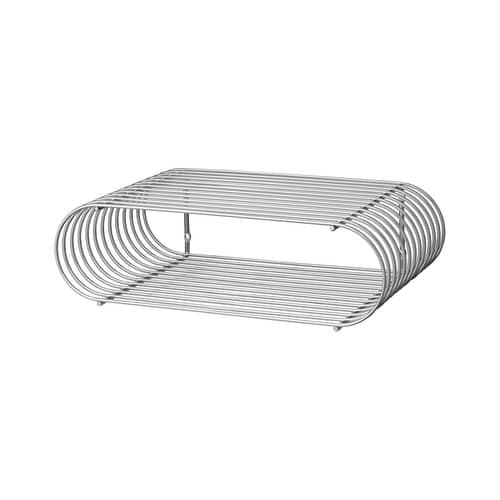 Etagère Curva    / L 40 cm - AYTM - Argent - Fer plaqué chrome