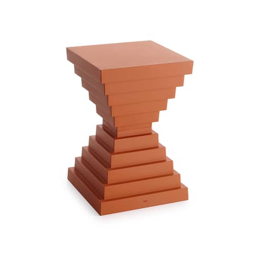 Hocker Prince OhOh plastikmaterial orange / Philippe Starck - Kartell - Ziegel - Recyceltes Polypropylen