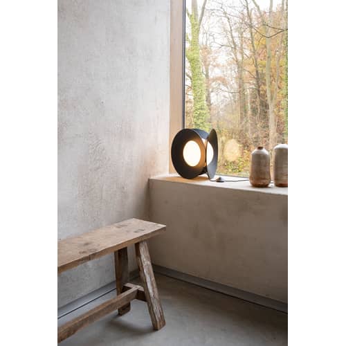 Lampe de table Armen LED / Ø 31 x H 31 cm - DCW éditions - Noir - Aluminium, Verre