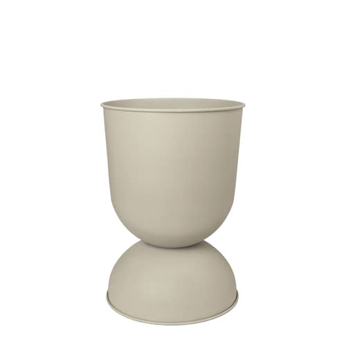 Pot de fleurs Hourglass Small / Ø 30 x H 42,5 cm - Ferm Living - Beige Cachemire - Fer
