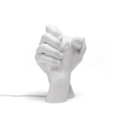Tischleuchte With Me keramik weiß / Porzellan - H 32 cm - Seletti - Weiß - Porzellan