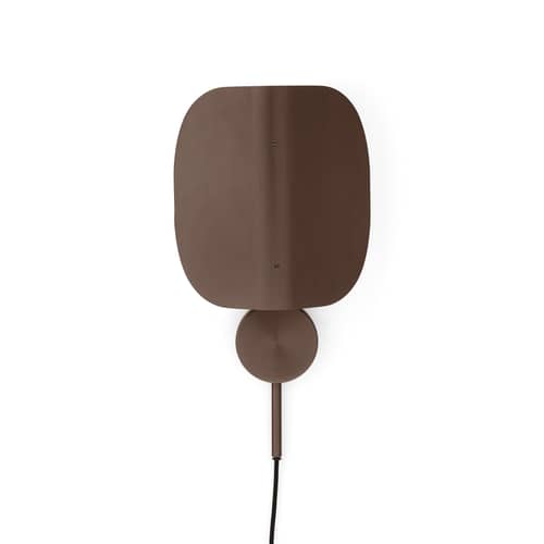 Wing Wall light with plug metal brown / Swivel - H 47 cm - Audo Copenhagen - Bronze - Aluminium, Steel