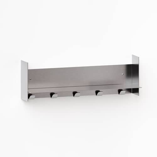 Accessoire / Crochets muraux pour étagère Pli L 60 cm - TIPTOE - Inox brossé - Acier inoxydable brossé