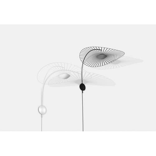 Applique Vertigo Nova LED / Ø 110 cm - Bras rotatif - Petite Friture - Blanc / Diffuseur blanc - Acier, Fibre de verre, Polyuréthane, Verre triplex