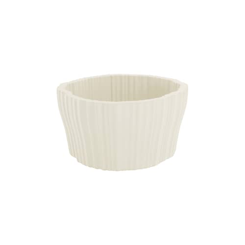 Cache-pot Corteza Large plastique blanc / 64 x 70 cm x H 36 cm - Kartell - Ivoire - Polyéthylène recyclé