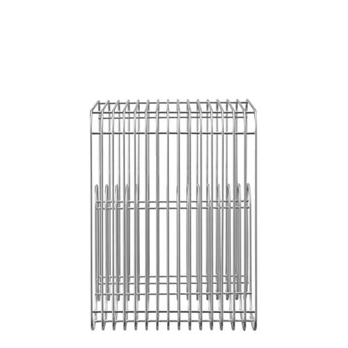 Tabouret Curva / Table d\'appoint - AYTM - Argent - Fer plaqué chrome