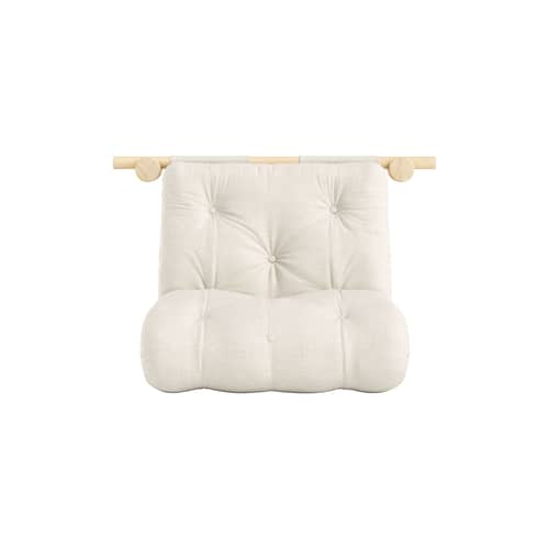 Fauteuil convertible Hooked / Dormeuse & lit d\'appoint - KARUP DESIGN - Lin 914 / Pin - Fibres recyclées mélangées, Mousse, Pin massif certifié FSC