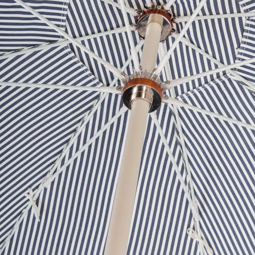 The Club Parasol textile blue / Ø 200 cm - BUSINESS & PLEASURE - Striped blue / Laurens Stripe - Aluminium, Fibreglass, Outdoor fabric