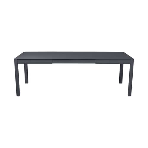 Ausziehtisch Ribambelle Medium metall grau schwarz / L 149 bis 234 cm - für 6 bis 10 Personen - Fermob - Anthrazit - Aluminium