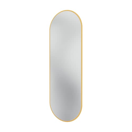 Specchio murale Colour Frame - Figure legno giallo / 46,8 x 138 cm - MONTANA - Acacia 166 -  Verre miroir, MDF laccato