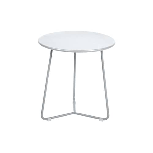 Table d\'appoint Cocotte métal blanc / Ø 34 x H 36 cm - Fermob - Blanc coton - Acier peint
