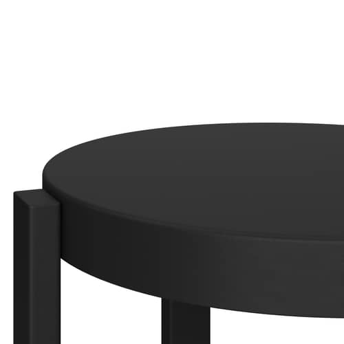 Tabouret Doon métal noir / H 45 cm - NOO.MA - Noir volcan - Acier
