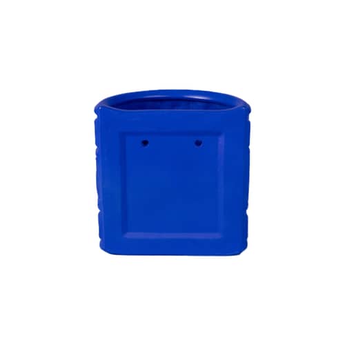 Vaso a muro Magna Graecia - Greche ceramica blu / L 25 x H 25 cm - Terracotta - Seletti - Blu cobalto - Terracotta