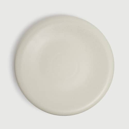 Assiette Dough céramique blanc / Ø 38 x H 3,7 cm - TOOGOOD - Crème - Grès émaillé