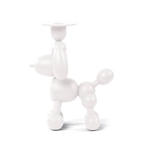 Can-dolly Candle stick metal white / Aluminium - Fatboy - White - Aluminium