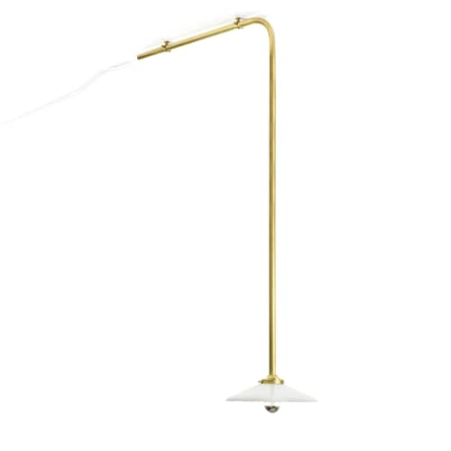 Deckenleuchte Celing Lamp n°2 metall gold / H 105 x B 55 cm - valerie objects - Messing - Glas, Stahl