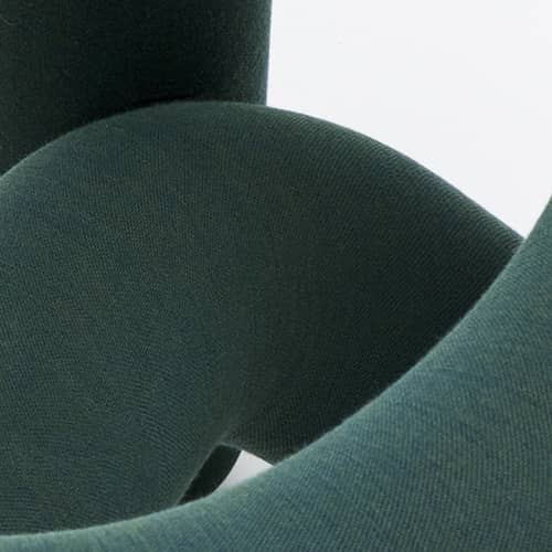 Fauteuil rembourré Extra Bold / Kvadrat - Moustache - Vert-bleu (tissu Kvadrat) - Acier, Laine, Mousse