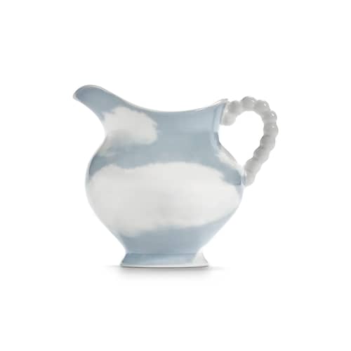 Rêves de Rêves Milk pot ceramic blue - Serax - Sky blue & white - Enamelled china
