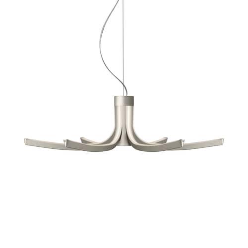 Asteria LED Pendant metal / Ø 67 cm - Foscarini - Titanium - Extruded aluminium