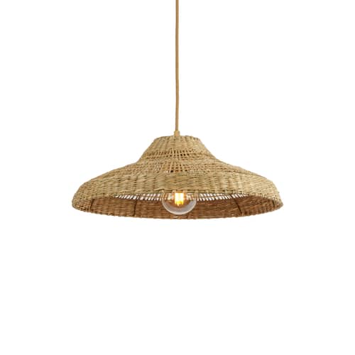Pendelleuchte Santorini Small faser beige / Ø 60 cm - GOOD&MOJO - Ø 60 cm / Natur - Seegras