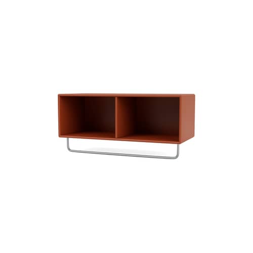 Étagère Coat bois orange / Penderie - L 69,6 x H 24 x Prof. 30 cm - MONTANA - Hokkaido 162 - Acier, MDF laqué