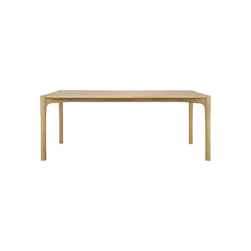 PI Rectangular table natural wood / 200 x 95 cm - 8 people - Ethnicraft - Natural oak - Oiled solid oak
